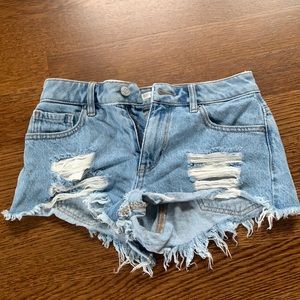 Pacsun ripped jean shorts